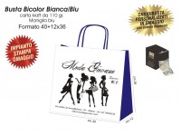 BUSTE IN CARTA BICOLOR BIANCA/BLU